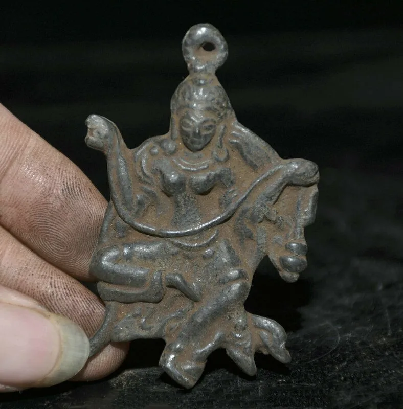 

Старинная зеленая богиня, тара Kwan-Yin подвеска, амулет