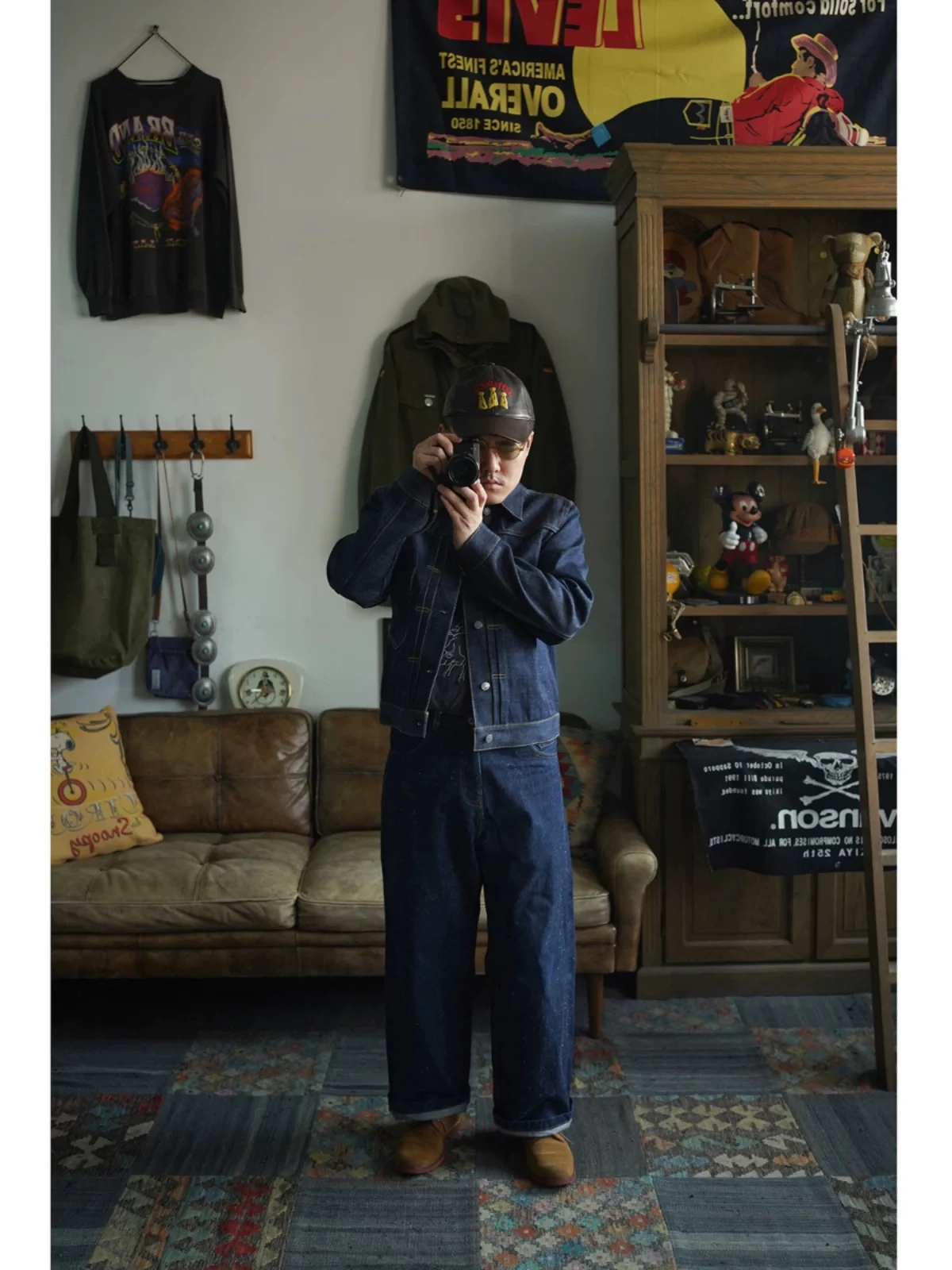 Second Order "Snow" Nep Selvedge Jeans Wide Straight Leg Denim Pants Zipper Fly 3
