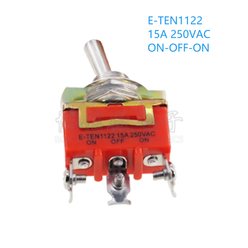 15A 250V Toggle Switch E-TEN1021/1121/1122/1221/1321/1322 On-Off On-On On-Off-On 4 Foots Drop Shipping