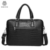 SCHLATUM Genuine Leather Crocodile Grain Briefcases Hard For Men 15.6 Inch Laptop Briefcase Bags Computer Bag Luxury Handbags 2