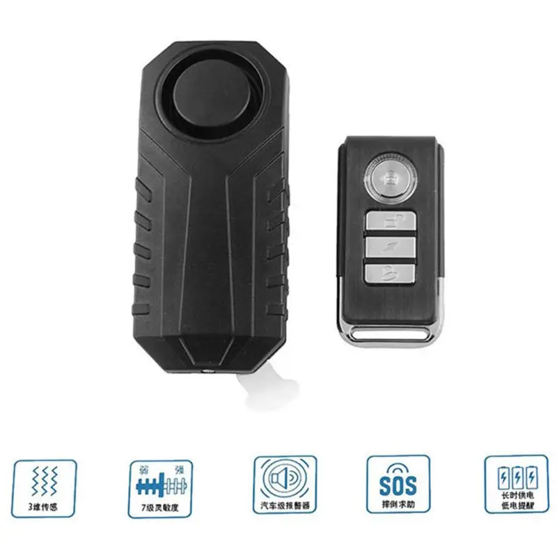 Wireless Anti-theft Motorcycle Burglar Alarm with Remote Control System drop shipping