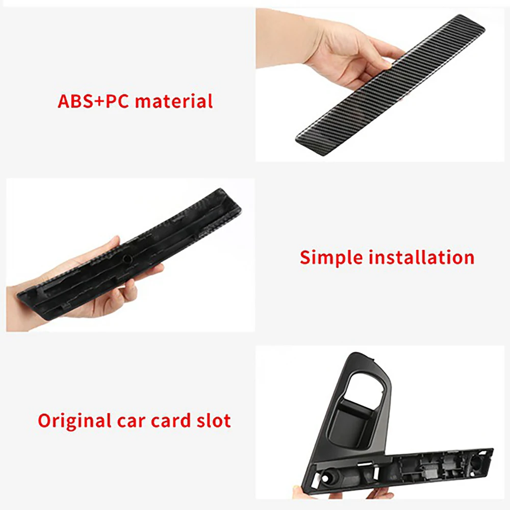 Poignées Intérieure Avant Intérieures Fiber Carbone Voiture Base Garniture Couvercle Poignée Porte Intérieure Pour Nissan Pour Qashqai J10 2007-2015 Gauche PoignéE Porte IntéRieure Voiture ( Color : R