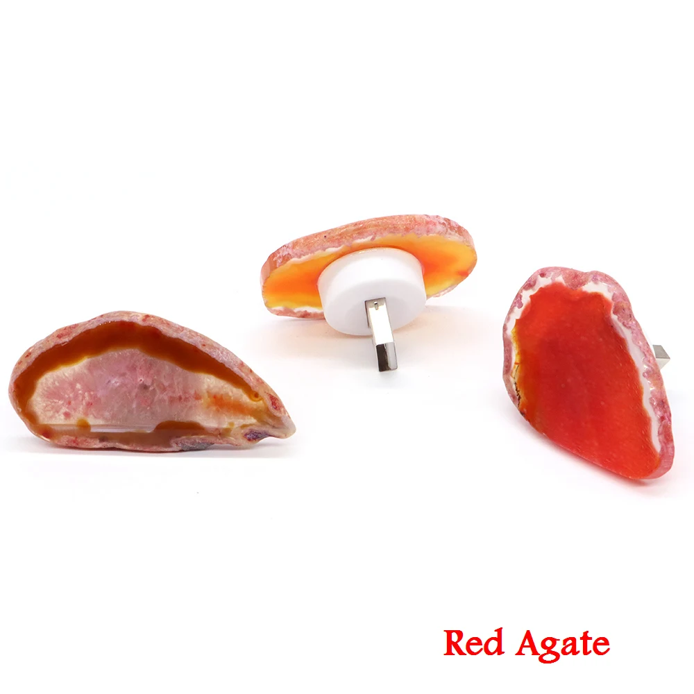 USB unregelmäßigen Achat Nachtlicht Achat Scheibe Kristall Nachtlicht Reiki Heilung Quarz Home Dekoration für Kinder Frauen Geburtstags geschenk – Detail 7