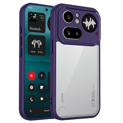Transparent Shockproof TPU Silicone Protective Case for Nothing Phone (4a) Pro (PURPLE)