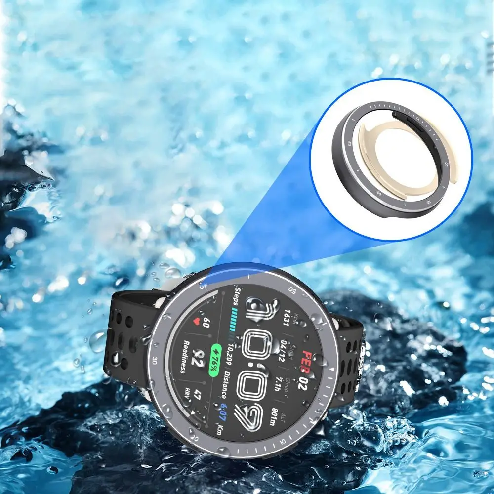 Durable Metal Watch Bezel Case with Anti-Scratch Screen Protector
