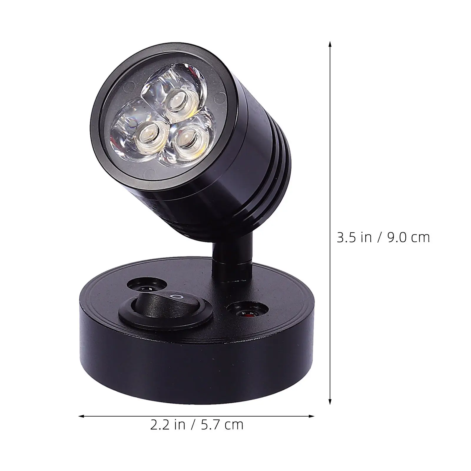 독서등 LED 보트 실내등 해양 램프 RV DC 12V 천장등 블랙