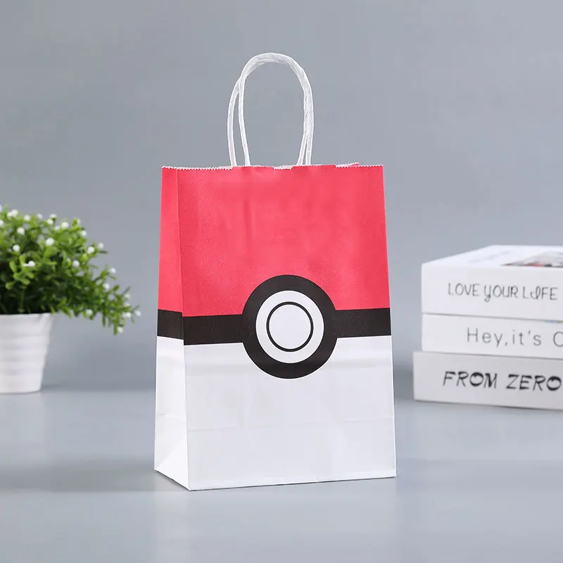 Sac d'emballage Pokémon pour enfants, sac cadeau à thème d'anniversaire,  cadeau de fête Pikachu, collation de bonbons, Salamèche, SLaura, jouet  cadeau - AliExpress