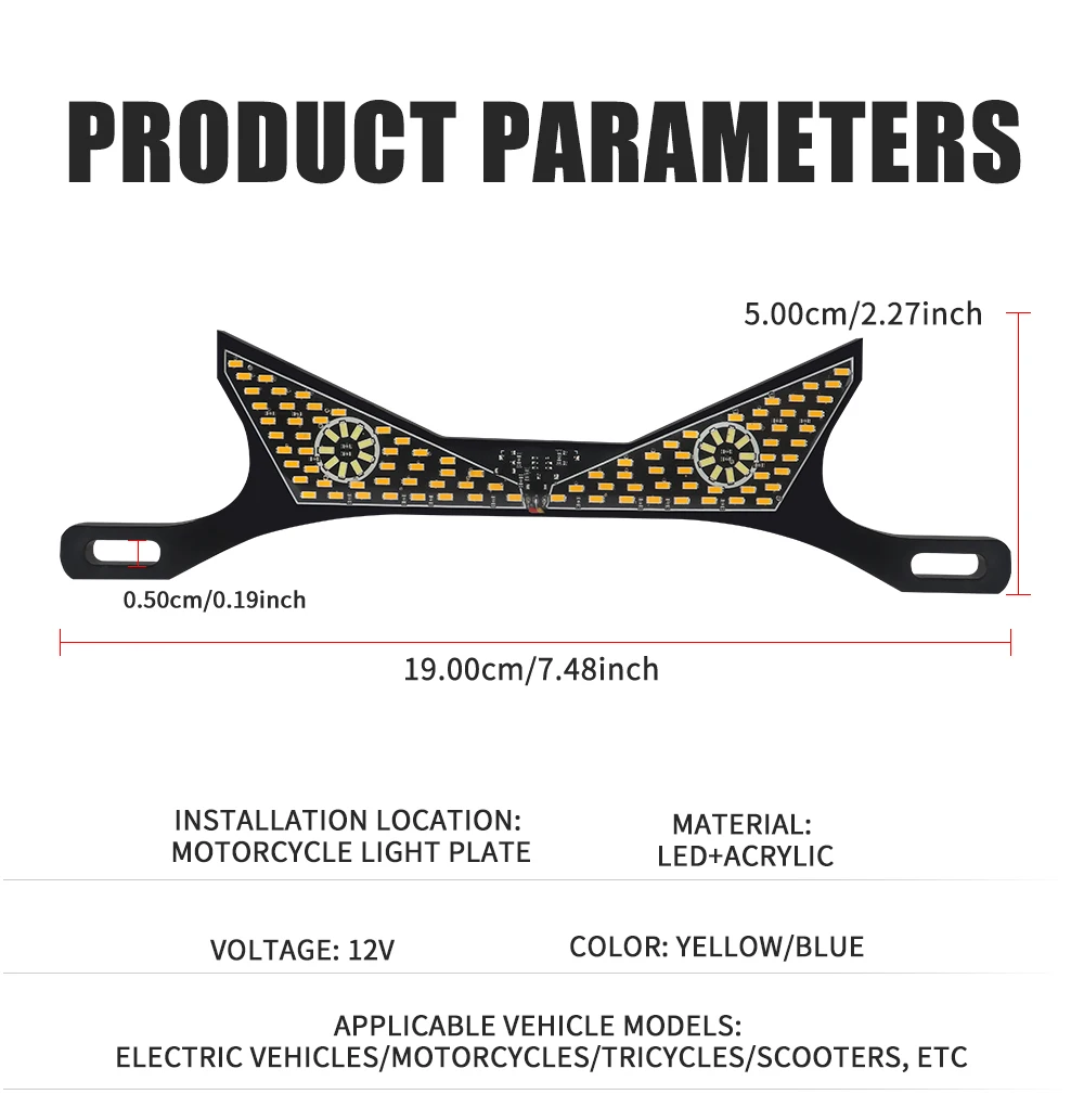 Motorrad LED Lichter Teufel Auge Cat Eye Dynamische Rücklicht Auto Schwanz Dekorative Lampe Strobe Eagle Eye Lampe Außen Zubehör – Detail 9