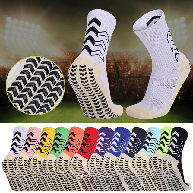 KTUEOV Calcetines Antideslizante Futbol, 2 Pares Calcetines Deporte Hombre  Mujer Medias Fútbol Transpirable Algodon Antiampollas, Calcetines Futbol  para Ciclismo Runing Baloncesto (Blanco-2 pares) : .es: Moda