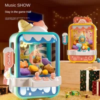 Mini Claw Machine Toys for Children Automatic Coin Operated Play Game Arcade Crane Doll Machines Kids Birthday Christmas Gifts 2