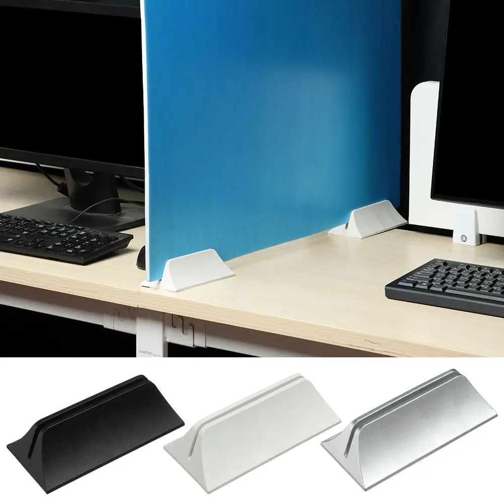 

ABS Desktop Screen Clip Support Brackets Desk Isolation Board Base For Offices Glass Baffle Fixing Clamp For 4.2mm Baffle