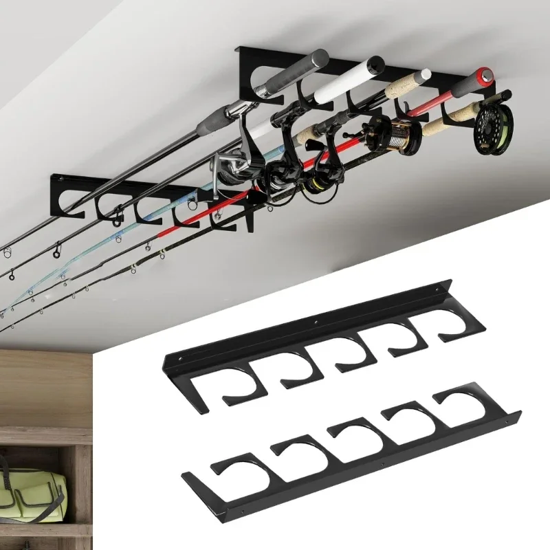 Porte-canne à pêche en Support vertical 24 Rack Bateau Garage Maison Portable eB