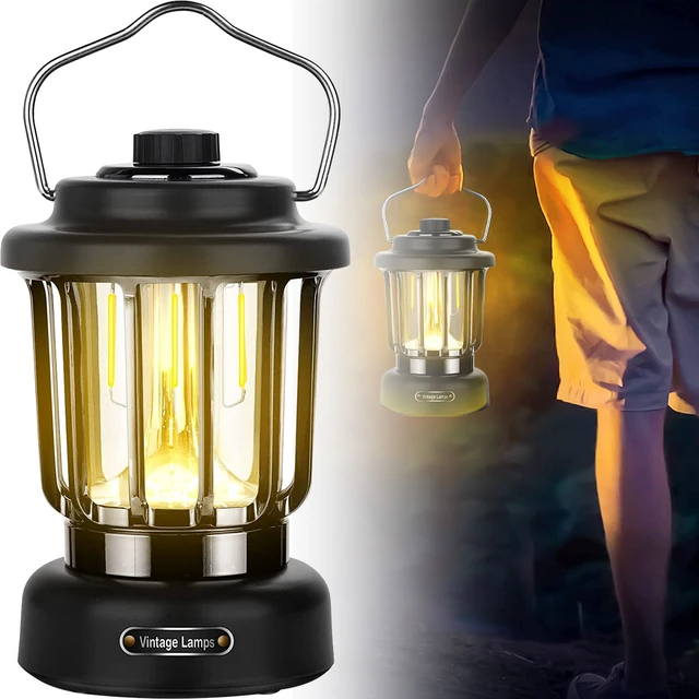 5200mAh USB Rechargeable Flashlight LED Camping Lantern IPX4