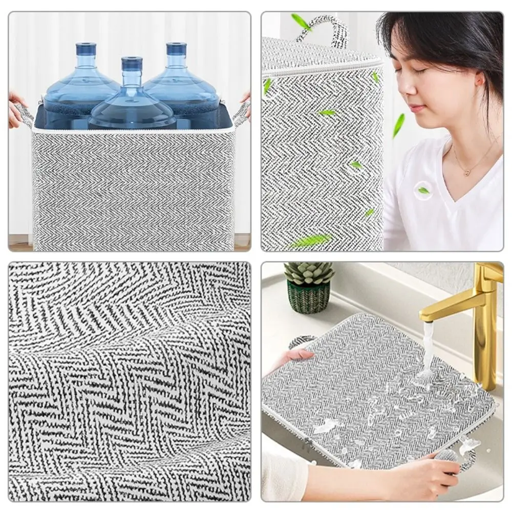 Non-woven Quilt Storage Bag with Lids Zipper Foldable Clothes Quilt Bins Container Large Capacity Dust-proof Bag Organize 2