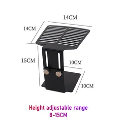 Adjustable Height Stainless Steel Coffee Scale Rack (Black Color)