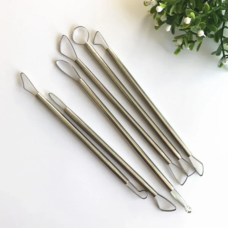 Description Picture 3 of itemStainless Steel Aluminium Handle Scraper Pottery Ceramic Carving Tools Clay Sculpting DIY Tool