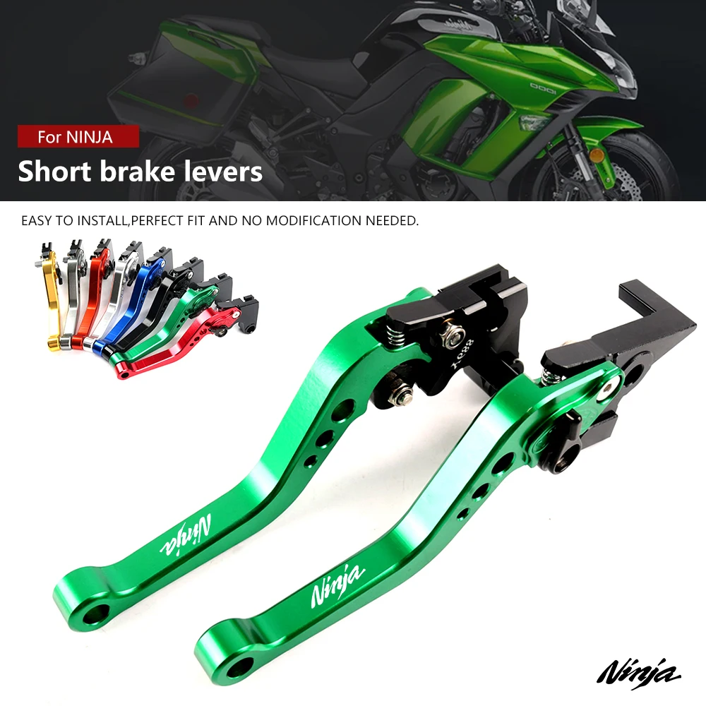 

For KAWASAKI NINJA 125 2019 250R 2008-2012 300R 2013-2018 Ninja 400 2018 2019 Short Brake Clutch Lever MotorcycleHandles Lever