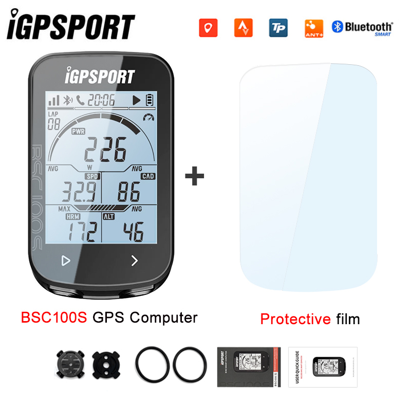 iGPSPORT BSC100S ANT+ GPS Odometer Cycling Bike Computer Riding Wireless Speedometer Support Powermeter 2.6 Inch large screen
