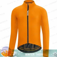 Winter Jacket Thermal Fleece Bicycle Clothes Men's Cycling Jacket Warm Wool Long Sleeve Cycling Bike Clothing Sports Jacket 2