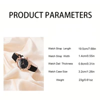 Womens Watches 5Pcs Set Luxury Rhinestone Women Fashion Elegant Wristwatch Quartz Watch For Girl WristWatch Bracelet Gift - Image 5