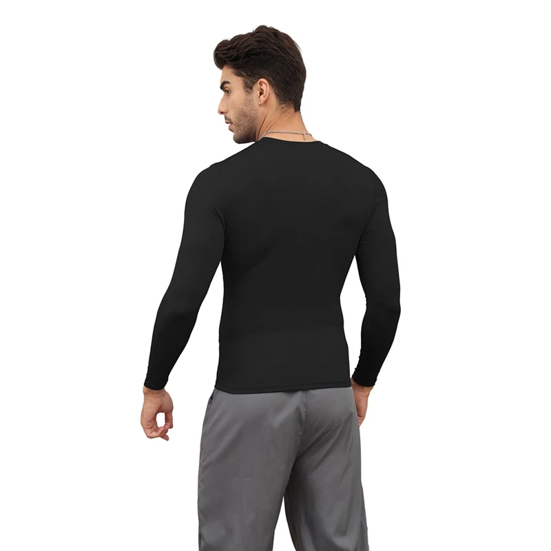 Men's Gym T-shirts Quick Dry Tights Breathable Tops Soccer Jerseys Fitness Running T Shirt Male Sportswear Compression Rashguard
