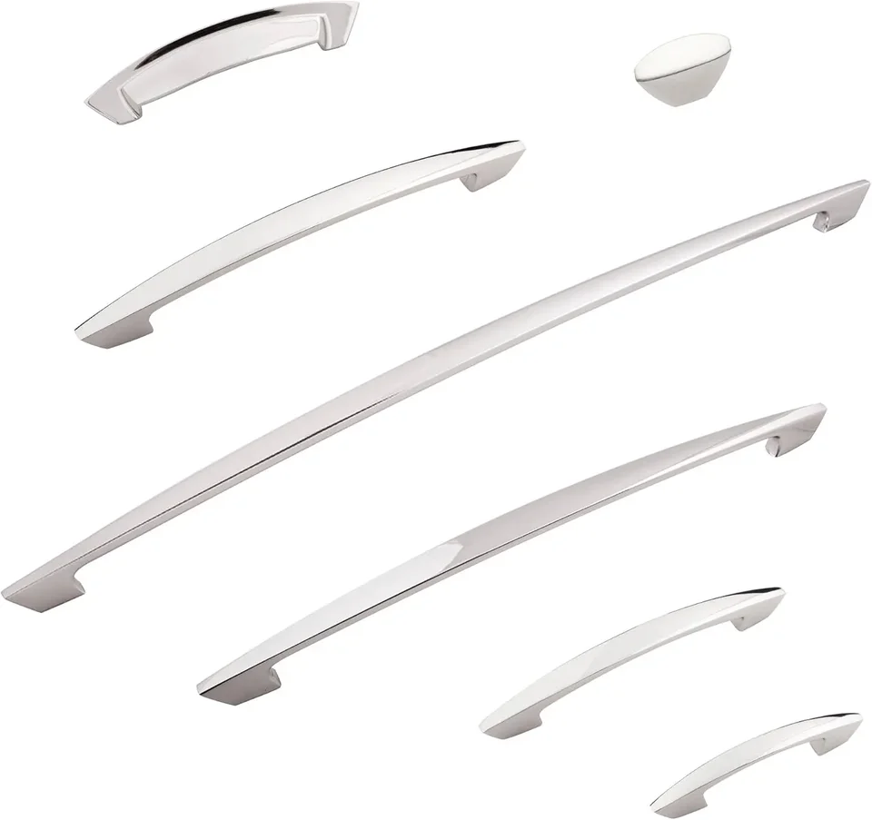 Luxury Polished Nickel Kitchen Cabinet Pull Handles