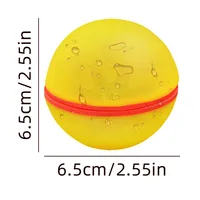 60Pcs random colors Reusable silicone water ball, quick water injection in summer with  Pool Water Bomb Balloons Games 2