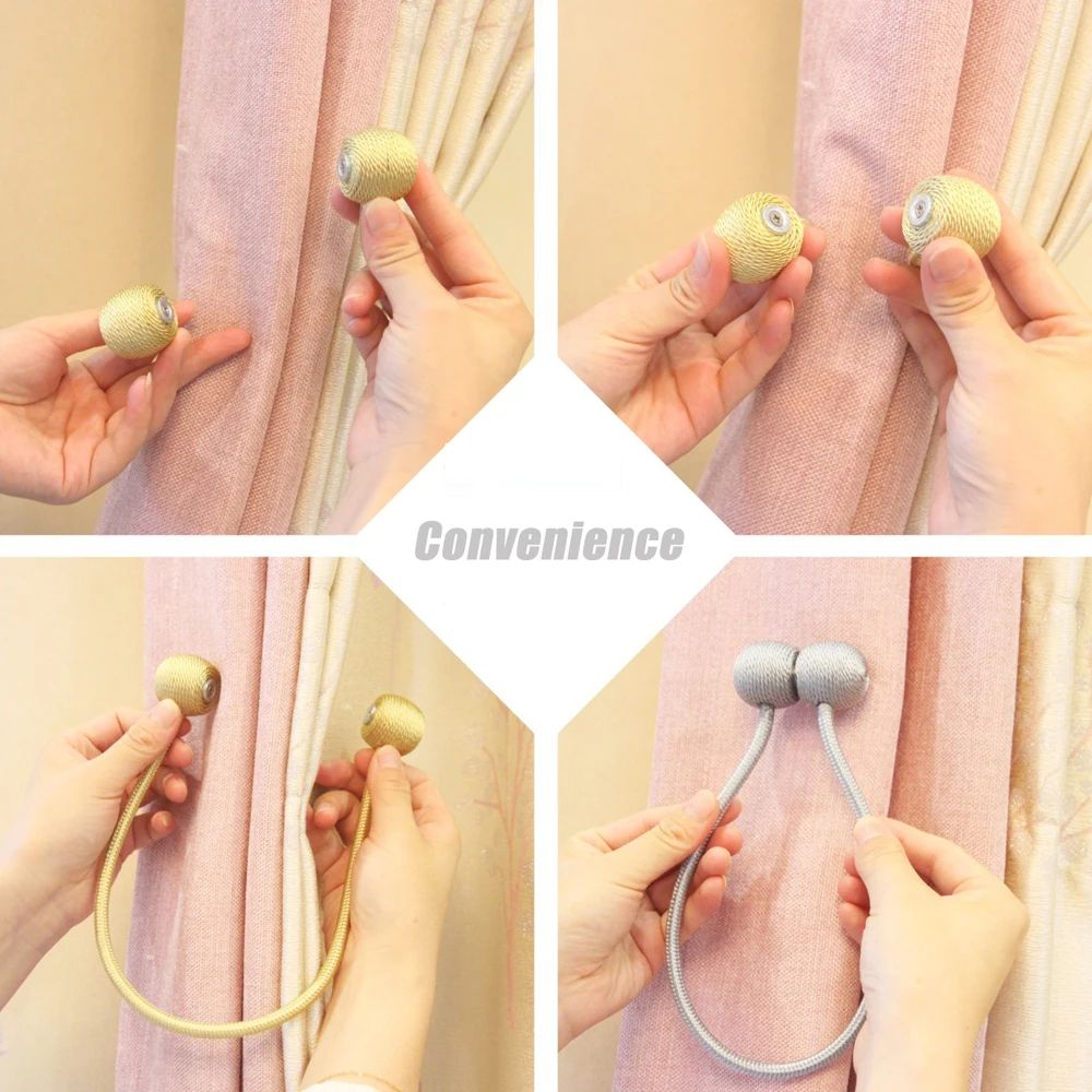 Magnetic Ball Curtain Tiebacks - Image 6