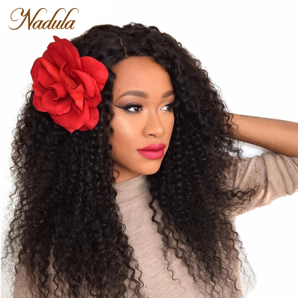 Nadula Hair 4pcs/Lot Brazilian Curly Hair Bundles Human Extensions 8-26INCH Remy Weaves Virgin Human Sale
