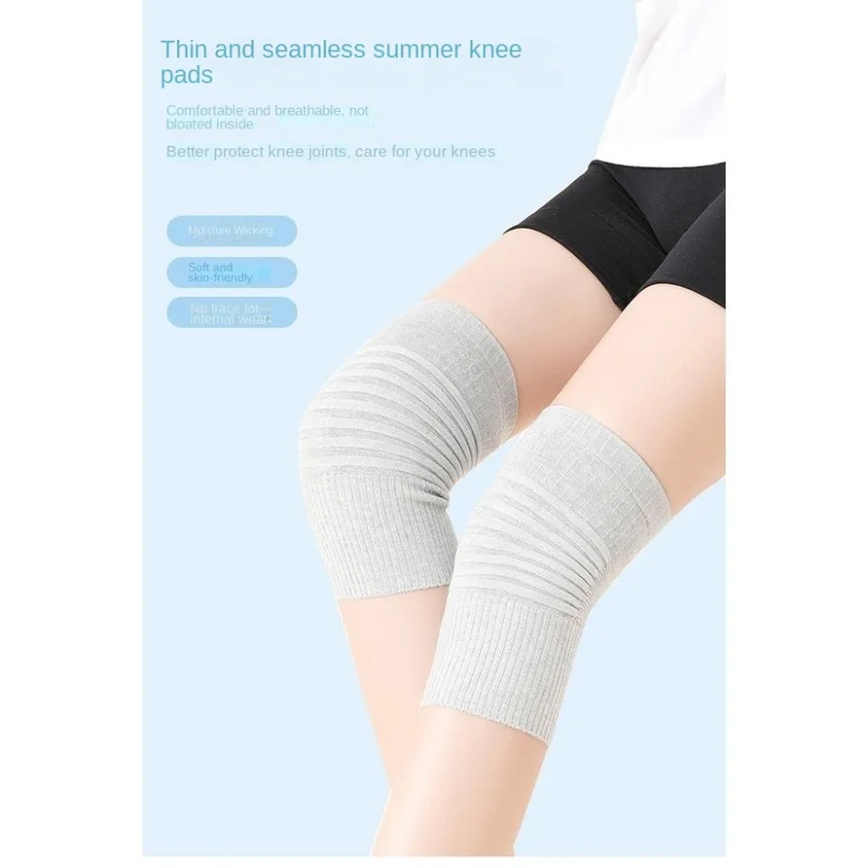 2 Paia Ginocchiere Sportive Elastiche - Morbide E Confortevoli - Nero E Grigio - 5