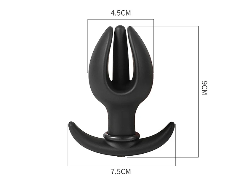 Plug anal hinchable de silicona con perlas de masaje_voghion.com