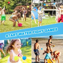 Silicone Water Bomb Balls Reusable Water Balloons Absorbent Ball Outdoor Pool Beach Play Toy Pool Party Favors Water Fight Games