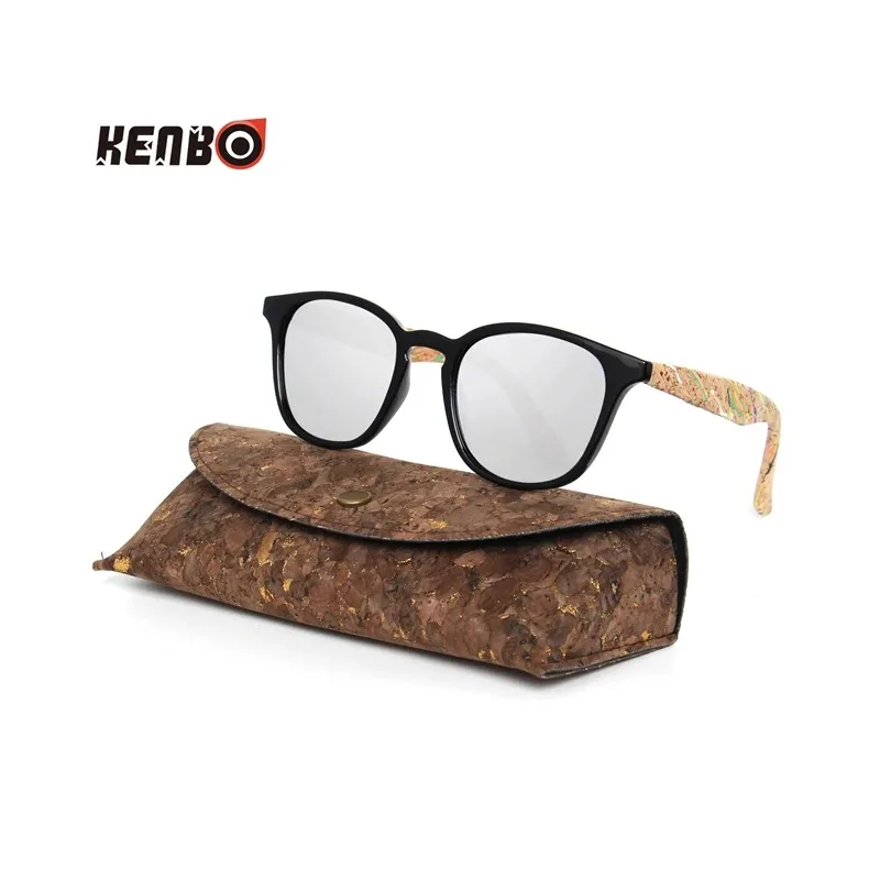 Kenbo 브랜드 2024 패션 나무 목재 선글라스, 편광 선글라스 디자인, UV400 미러 남성 안경 케이스 포함