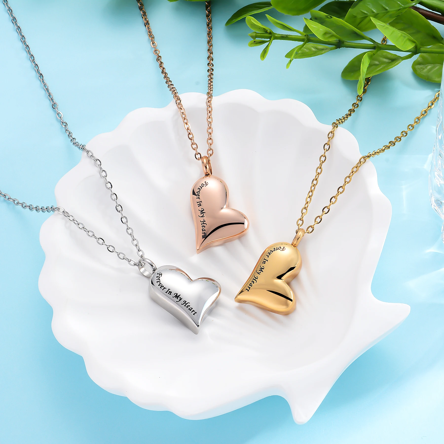 Engraved Dad/Mom Forever In My Heart Cremation Ash Urn