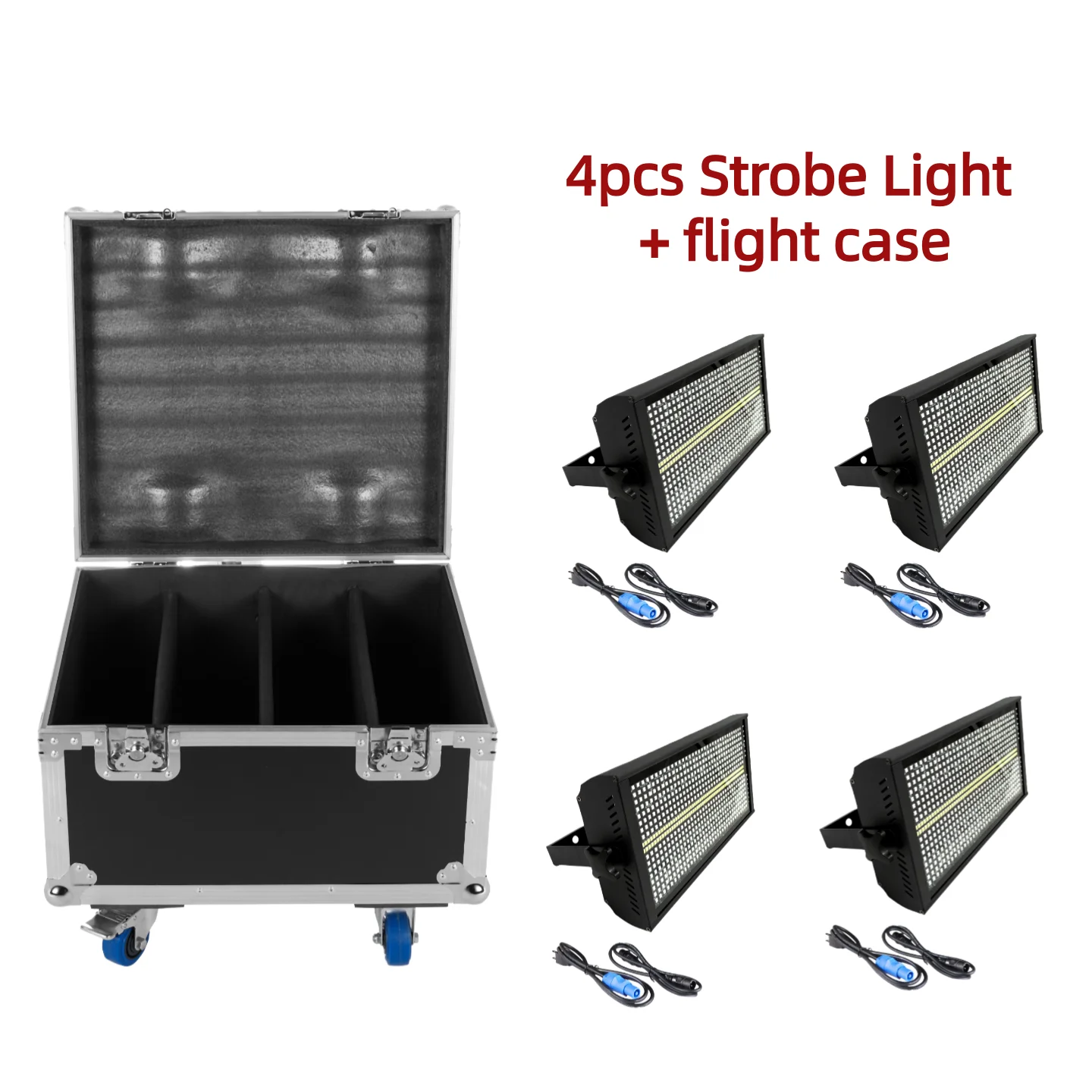 336 RGBW LED Barre Wallwasher, Lumière De Scène Console, Stroboscope Tempête Chapiteau Effet Pour DJ Bar Soiree Fête Disco Éclairage Mariage Halloween Noël, 4 Pièce