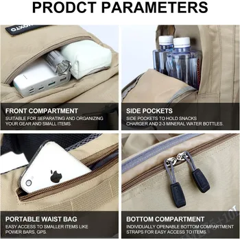 85L Lightweight Internal Frame Hiking Backpack for Men Women Comfortable and Breathable, Waterproof Travel Camping Backpack 5