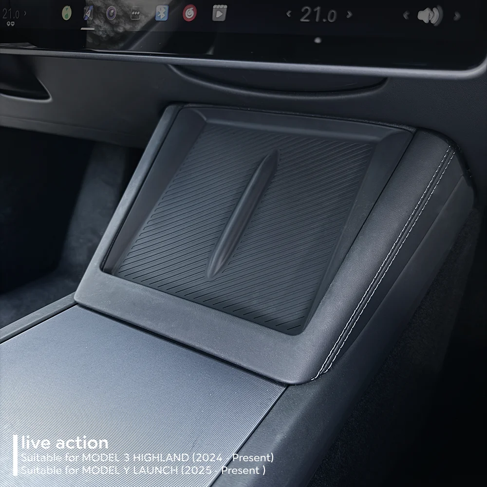 For TESLA Model Y Juniper Launch 2025 Model 3 2024 Highland Wireless Charging Si