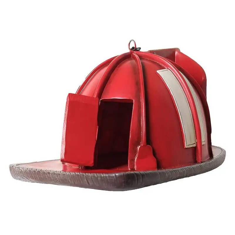 

Firefighter Hat Birdhouse Red Fireman HelmetsFire Hat Birdhouse Vintage-Style Firefighter Outdoor Decor Fire Helmets Birdhouse