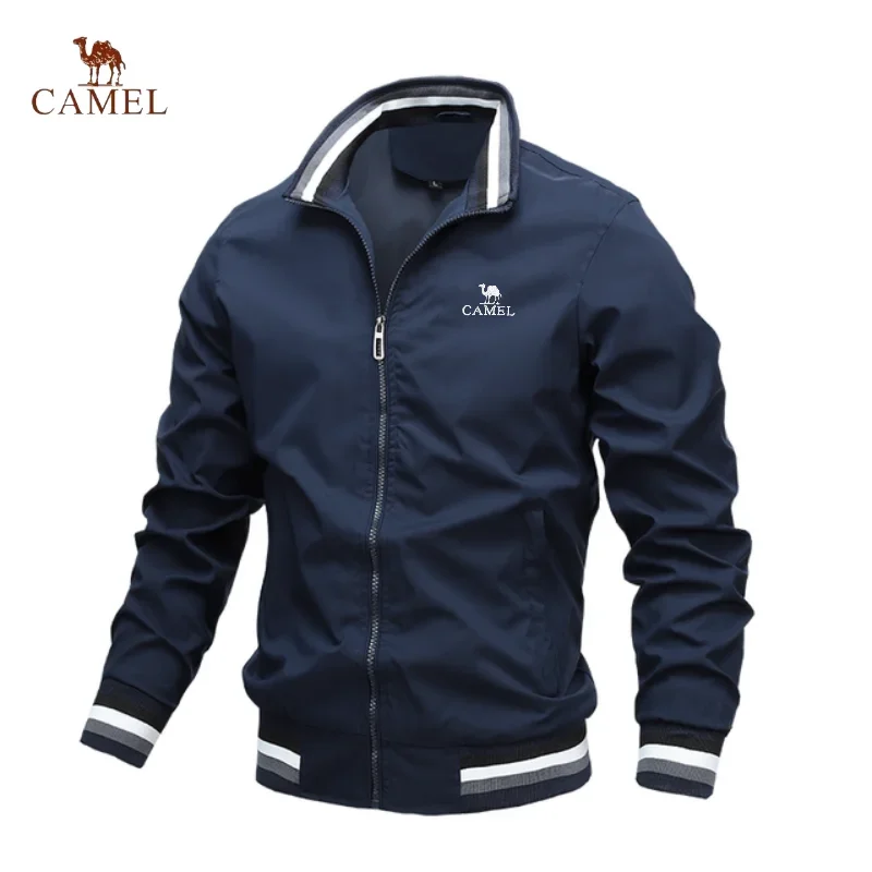 

CAMEL new arrival men's printed zipper jacket, outdoor sports bomber jacket, high quality jacket, special business casual jacket