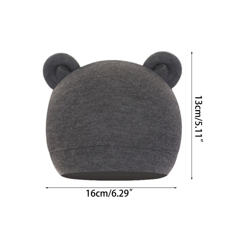 1Pc Baby Caps Bear Hat Cotton Baby Caps for Newborn Photography Props Caps Accessories Kid Boys Girls Hats Child Beanie 6