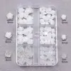 A Box 3D Flower Nail Art Decorations Camellia Rhinestone Crystal Nail Charms Parts For French Nail DIY Accessories 2