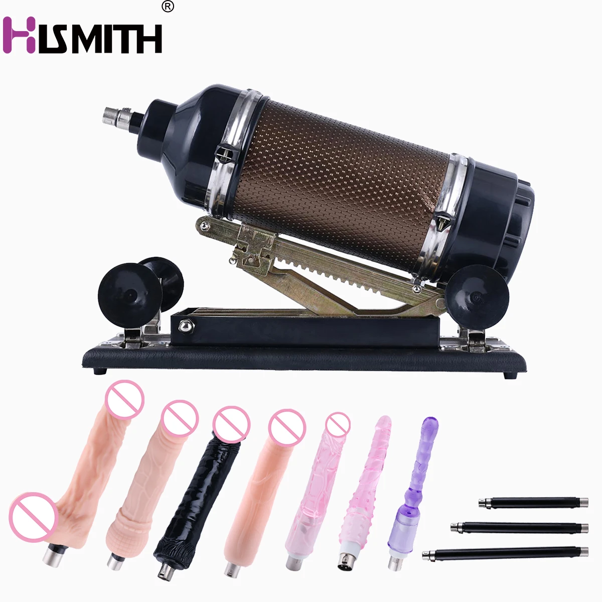 Hismith ピストンマシン、サクションカップアダプター付き