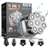 Head Shavers for Bald Men 5 in 1 Electric Razors for Men Multifunctional Bald Head Shaver Cordless Grooming Kit Electric Shaver 1