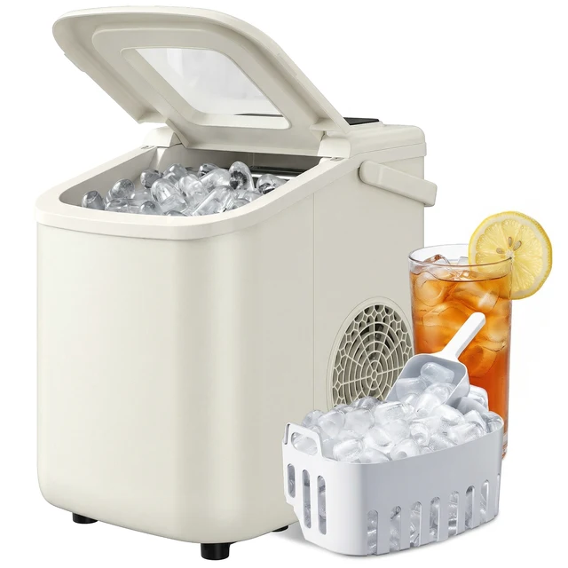 Machine à glaçons autonettoyante Homcom 12 kg/24h, 9 glaçons prêts en 7 minutes 1