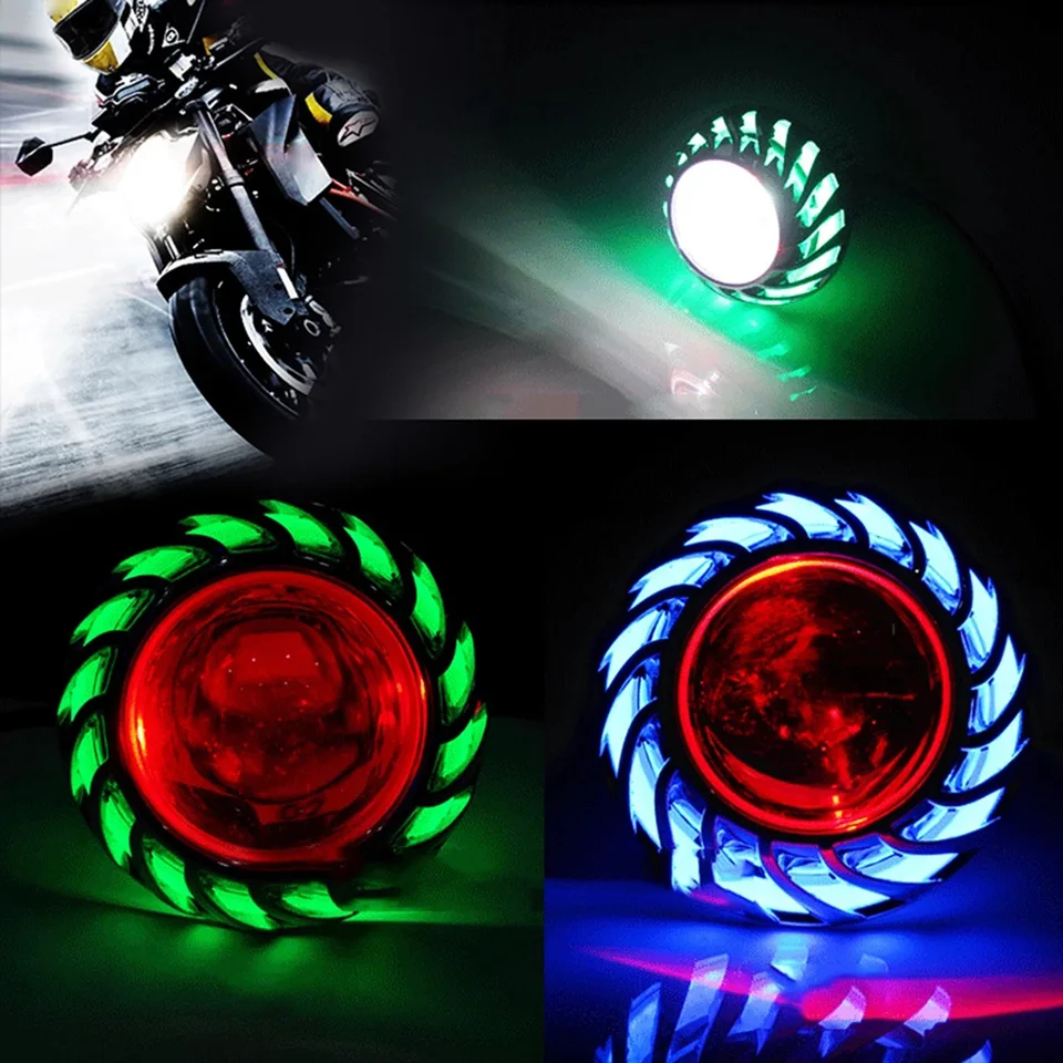 1個オートバイフォグライトledプロジェクターユニバーサル