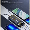 100W Transparent Mecha Wind Mobile Power Bank with a Large Capacity of 50000mAh Fast Charging built-in Cable Suitable for iphone 6