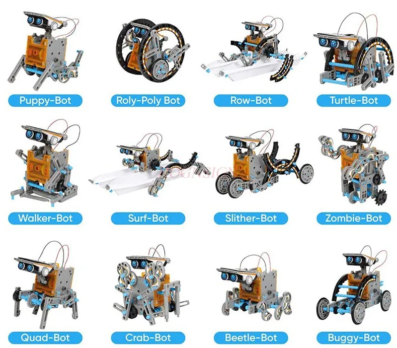 12-in-1 Bildung Solar roboter Spielzeug-190 Stück DIY Gebäude Wissenschaft Experiment Kit für Kinder im Alter von 8-10 Jahren und älter, solar betrieben