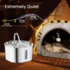 Cat Water Fountain Pet Water Dispenser for Cats Dogs Inside 1Filters&Ultra-Quiet Pump 2.2L/74oz Dog Cat Dringing Fountain 6