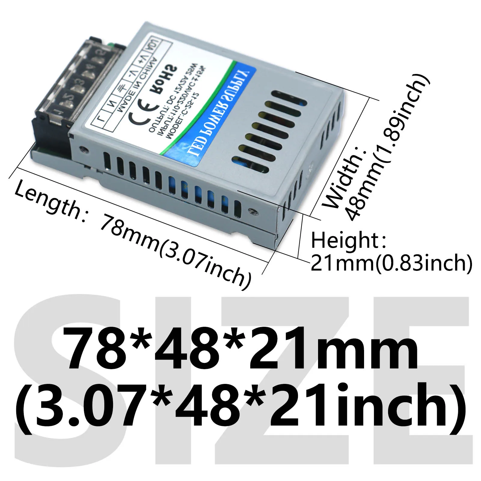 ecolite 595182 Trafo 12V LED Driver Transformer Power Supply