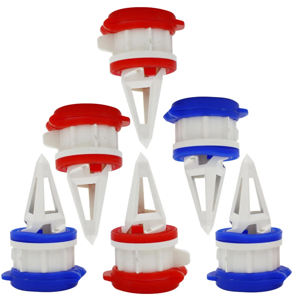Box Drinks Diverter 6 Pcs Milk Beverage Extension Mouth Juice Pourer Kitchen Dining Bar Tools Replaceable Cap Spouts